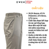 Quần Kaki Nam Owen QKR241327 màu be nhạt dáng suông ống đứng Regular fit chất liệu Poly Recycled (Renu)