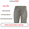 Quần Kaki Nam Owen QKR241327 màu be nhạt dáng suông ống đứng Regular fit chất liệu Poly Recycled (Renu)