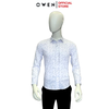 Áo Sơ Mi Nam Tay Dài Owen AS240691D màu trắng họa tiết dáng slimfit chất liệu Spandex