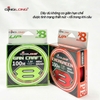 Dù QingLong PE X8 100m EVERGREEN (Đỏ) Không Trôi Màu