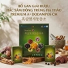 Bổ Gan Giải Rượu Hắc Sâm Đông Trùng Hạ Thảo Premium A+ Black Ginseng Oriental Raisin Cordyceps Militaris Dodampos CM (70ml*30 gói)