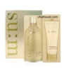 Set nước tẩy trang tặng sữa rửa mặt, bông 3 trong 1 Su:m37 Skin Saver Pure Cleansing Duo 3sp