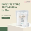 Bông tẩy trang siêu dai, mềm mịn Lamer Ultra-Soft Cotton pads 100% cotton Gói 201 miếng