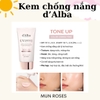 Kem chống nắng nâng tone da d'Alba UV Essence Waterfull Tone-up Sun Cream SPF50+ PA++++ 50ml