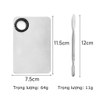 Bảng pha màu kèm cây trộn kem nền trang điểm bằng thép không gỉ đa năng TOOLA