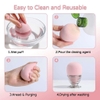 Bông mút trang điểm hình giọt nước chất lượng cao, có hộp đựng, dễ tán mềm mịn