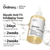 Nước hoa hồng Tẩy Da Chết The Ordinary Glycolic Acid 7% Toning Solution pH~3.6 240ml