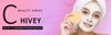 Bông mút rửa mặt Chivey Beauty Series 1 bịch gồm 12 bông mút