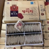 Trà linh chi hòa tan Korea Lingshi Mushroom Tea hộp vàng 100 gói x 3g