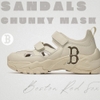 sandals-mlb-korea-women-s-size-bigball-chunky-mask-boston-red-sox-beige