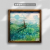 Đồng hồ treo tường gỗ nghệ thuật Van Gogh | Tranh đồng hồ trang trí tường | Quà tặng tân gia | Artclock Soyn VG06