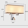 Đèn tường khách sạn, đèn tường phòng ngủ, đèn tường đọc sách, đèn tường phòng, đèn tường chao vải, đèn tường hiện đại.