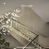 đèn chùm thông tầng, đèn chùm sảnh khách sạn, đèn chùm penthouse, đèn chùm khổ lớn, đèn trang trí thông tầng, đèn trang trí sảnh, đèn sảnh khách sạn, đèn thông tầng pha lê, đèn trang trí hiện đại