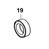 Vòng bi bạc đạn dùng cho máy mài Dewalt D28413 ,D28414 - No.19 605040-27