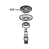661244-00 Bộ bánh răng máy DW810, DW820 - No.117