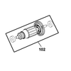 Rotor nguyên bộ dùng cho máy khoan Dewalt DWD022 - No.102 N034417