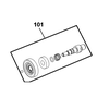 Bộ trục dùng cho máy khoan Dewalt DWD024-B1 - No.101 N044176