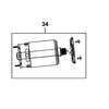 Motor nguyên bộ dùng cho máy khoan pin Dewalt DCD700, DCD710 - No.34 N075847( N446251)