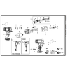Motor nguyên bộ và Mount dùng cho máy khoan pin Dewalt DCF805 - No.14 N076006