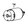 Motor nguyên bộ và Mount dùng cho máy khoan pin Dewalt DCF805 - No.14 N076006