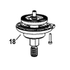 N107293 BÁNH RĂNG & BỘ TRỤC DÙNG CHO MÁY ĐÁNH BÓNG DWP849X-B1 - No.18