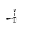 Cặp chổi than 120V dùng cho máy mài Dewalt DWE8100S,DWE8100T,DWE8110S,DWE8200PL,DWE8200S,DWE8200T,DWE8210P,DWE886S,DWE886T - No.8 N175106