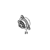Bộ trục bánh răng dùng cho máy cưa đĩa Dewalt DWE561 - No.31 N183366