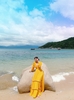 Đầm Maxi Vàng Tầng Xẻ Eo DM124