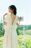 Váy Cưới Lụa 2 Da Đan Lưng Ngắn Tay Bí DC550