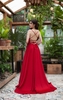 Đầm Dạ Hội Cổ Đổ Đan Dây Đuôi Cá Satin DDH560