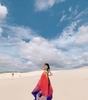 Đầm Maxi Yếm Loang Vàng Dây Đen DM141