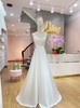Đầm Dạ Hội Satin Nơ Lưng Đuôi Cá DDH531