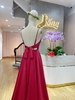 Đầm Dạ Hội Satin Nơ Lưng Đuôi Cá DDH531