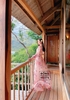 Đầm Maxi Hoa Hồng Cam Bản Eo H0375