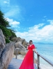 Đầm Maxi Loang Cánh Tiên Cam Hồng DM164
