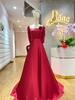 Đầm Dạ Hội Lụa Satin Cổ Vuông DDH580