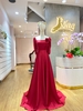 Đầm Dạ Hội Lụa Satin Cổ Vuông DDH580