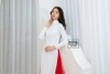 Áo dài cô dâu lụa trắng tủa ngọc ADT202