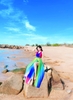 Đầm Maxi 2 Dây Chéo Lưng Xanh Tím DM726