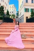 Đầm Maxi Set Rút Ngực Hồng DM738