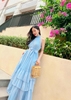 Đầm Maxi Yếm Tầng Hồng Ánh Tằm DM808H