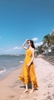 Đầm Maxi Bèo Chân Vàng Đất DM725