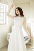 Váy cưới phi nhật trắng hoa tuyết DC980T