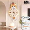 Đồng hồ treo tường mèo cute
