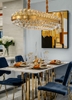 DIAMOND LIGHTING ĐÈN CHÙM PERICLES PHA LÊ HIỆN ĐẠI VÀNG TRẮNG - DCHD 110K