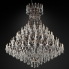 DIAMOND LIGHTING ĐÈN CHÙM NẾN PHA LÊ MORCCO CỔ ĐIỂN ĐEN TRẮNG - CN 1919