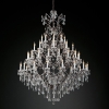 DIAMOND LIGHTING ĐÈN CHÙM NẾN PHA LÊ MORCCO CỔ ĐIỂN ĐEN TRẮNG - CN 1919