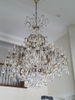 DIAMOND LIGHTING ĐÈN CHÙM NẾN PHA LÊ CỔ ĐIỂN VÀNG TRẮNG - CN 8012