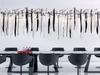 DIAMOND LIGHTING ĐÈN CHÙM SERIP PHA LÊ LEAVES HIỆN ĐẠI VÀNG ĐEN - DCSR 914