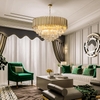 DIAMOND LIGHTING ĐÈN CHÙM CALLIOPE PHA LÊ HIỆN ĐẠI VÀNG TRẮNG - DCHD 1100I